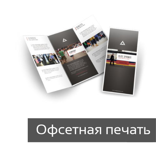Лифлеты (книжка) офсетная печать